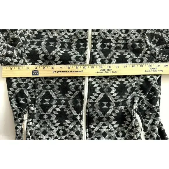 Geometric Black and White Women's Jacket - Picture 4 of 8